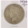 Image 1 : 1934-S $1 Peace Silver Dollar Coin