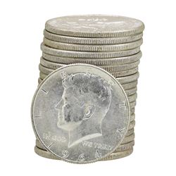 Roll of (20) 1964 Brilliant Uncirculated Kennedy Half Dollars