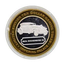 .999 Silver Imperial Palace Las Vegas, NV $10 Casino Limited Edition Gaming Toke
