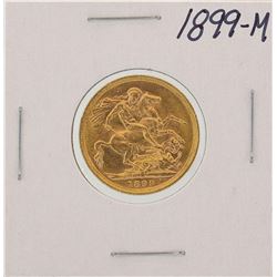1899-M Melbourne Australia Sovereign Gold Coin