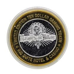.999 Silver Rio Suite Hotel & Casino Las Vegas $10 Limited Edition Gaming Token