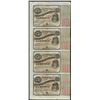 Image 1 : Uncut Sheet of (4) State of Louisiana Baby Bond Obsolete Notes
