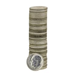 Roll of (50) 1955-S Brilliant Uncirculated Roosevelt Dimes