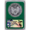 Image 2 : 2017 $1 American Silver Eagle Coin NGC MS70 Early Releases Green Core