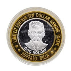.999 Silver Buffalo Bills Resort & Casino $10 Limited Edition Gaming Token