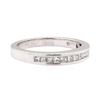 Image 1 : 14KT White Gold 0.50 ctw Princess Cut Diamond Band