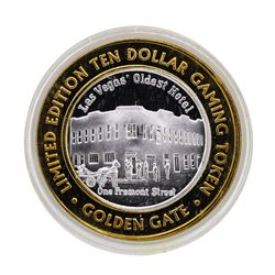 .999 Silver Golden Gate Las Vegas, NV $10 Casino Limited Edition Gaming Token