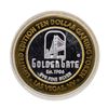 Image 2 : .999 Silver Golden Gate Las Vegas, NV $10 Casino Limited Edition Gaming Token