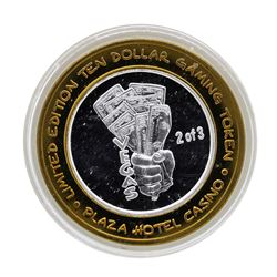 .999 Silver Plaza Hotel & Casino Las Vegas, NV $10 Limited Edition Gaming Token