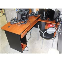 L-SHAPED OFFICE DESK AND CHAIR