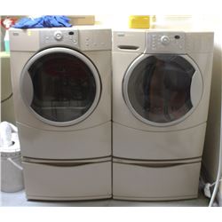 KENMORE ELITE FRONT LOAD WASHER AND DRYER