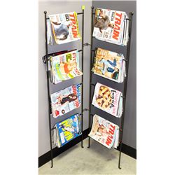 METAL FOLDING MAGAZINE RACK