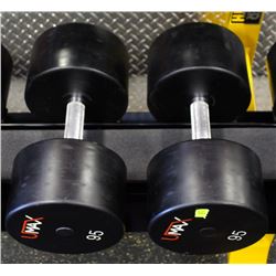 PAIR OF 95LB UMAX DUMBBELLS