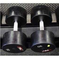 PAIR OF 90LB UMAX DUMBBELLS