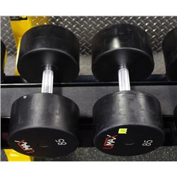 PAIR OF 85LB UMAX DUMBBELLS