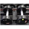 Image 1 : PAIR OF 22.5LB UMAX DUMBBELLS