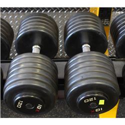 PAIR OF 120LB IGX DUMBBELLS