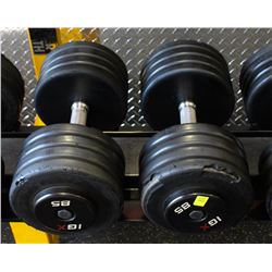 PAIR OF 85LB IGX DUMBBELLS