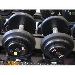 PAIR OF 35LB IGX DUMBBELLS