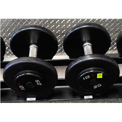 PAIR OF 25LB IGX DUMBBELLS