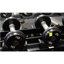 PAIR OF 10LB IGX DUMBBELLS