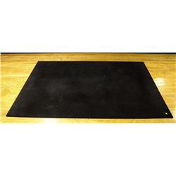 TWO RUBBER FLOOR MATS 74" X 60" AND 84" X 60"