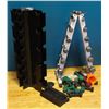 Image 1 : LOT OF 2 DUMBBELL RACKS WITH DUMBBELLS