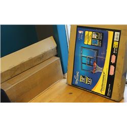 SPALDING BASKETBALL NET WITH BACKBOARD AND STAND