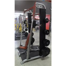 LIFE FITNESS SMITH MACHINE WITH ADJUSTABLE BENCH