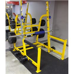 HAMMER STRENGTH POWER RACK - 590LB OF WEIGHTS