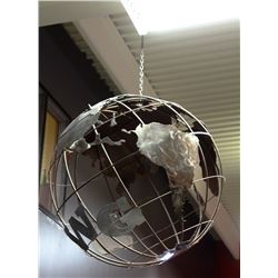 LARGE METAL GLOBE - APPROX 60" DIAMETER
