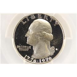 1976-S WASHINGTON SILVER QUARTER PCGS PR69 DCAM
