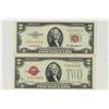 Image 1 : 1928-G & 1953-A $2 US NOTES RED SEALS