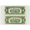 Image 2 : 1928-G & 1953-A $2 US NOTES RED SEALS