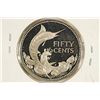 Image 2 : 1975 BAHAMAS SILVER PROOF 50 CENTS .2667 OZ. ASW