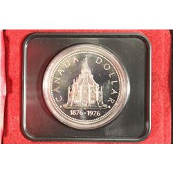 1976 CANADA PARLIMENT LIBRARY SILVER DOLLAR