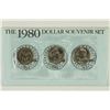 Image 1 : 1980 P/D/S SBA DOLLAR SOUVENIR SET