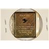 Image 2 : 24KT GOLD PLATE ON STERLING SILVER REPLICA STAMP