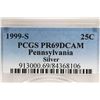 Image 3 : 1999-S SILVER PENNSYLVANIA QUARTER PCGS PR69 DCAM