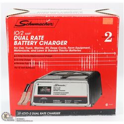 SCHUMACHER SF-2, 10/2 AMP DUAL RATE MANUAL BATTERY