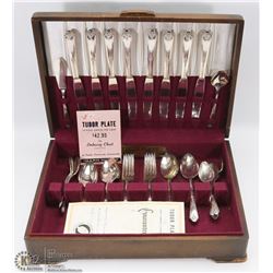 TUDOR PLATE 34 PIECE SERVICE FOR 8 SILVERWARE SET