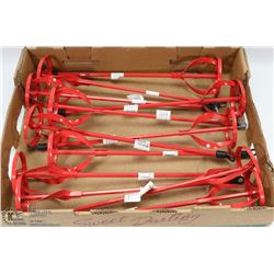 TRAY OF PAINT CAN MIXERS