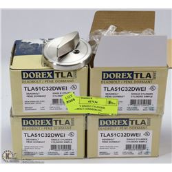 4 DOREX SINGLE CYLINDER DEADBOLT COMMERCIAL