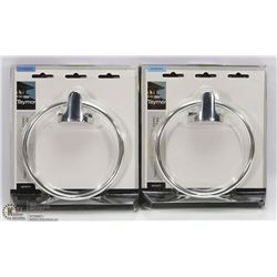 LOT OF 2 TAYMOR TOWEL RINGS