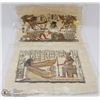 Image 1 : LOT OF TWO PAPYRUS ART