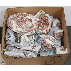 ESTATE BOX OF CHURCHILL ENGLAND DISHES