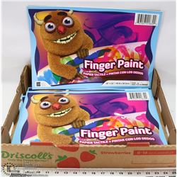 FLAT OF FINGER PAINT PAPER