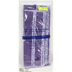 NEW LAVENDER PRINTED GARMENT BAG W/ JEWELRY