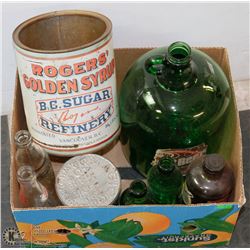 COLLECTION OF VINTAGE BOTTLES AND MORE