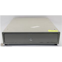 CASH DRAWER, NO KEY BUT DOES OPEN